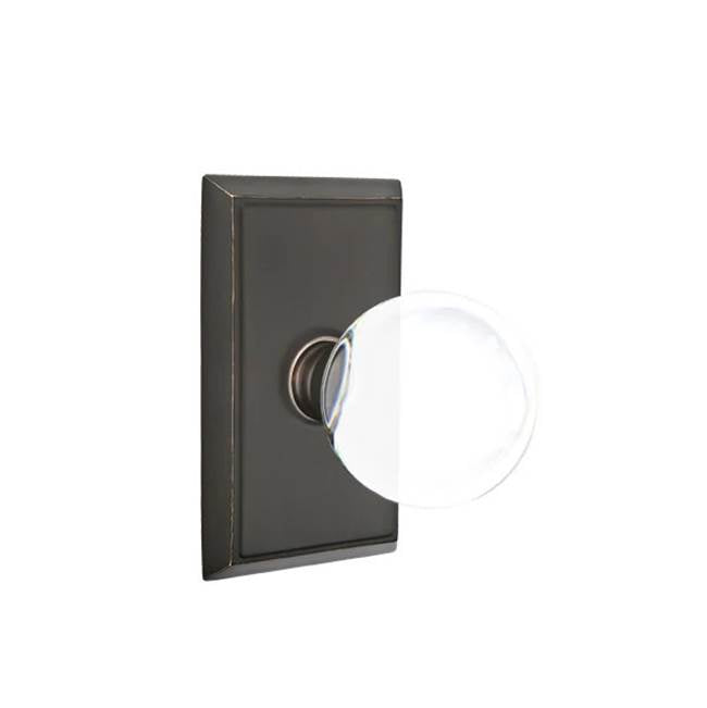 Emtek - Dummy, Rectangular Rosette, Bristol Knob, US10B - Oil Rubbed Bronze