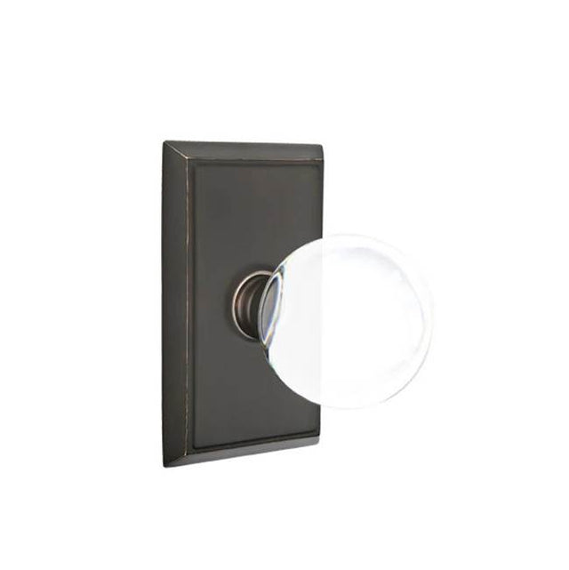 Emtek - Dummy, Rectangular Rosette, Bristol Knob, US10B - Oil Rubbed Bronze