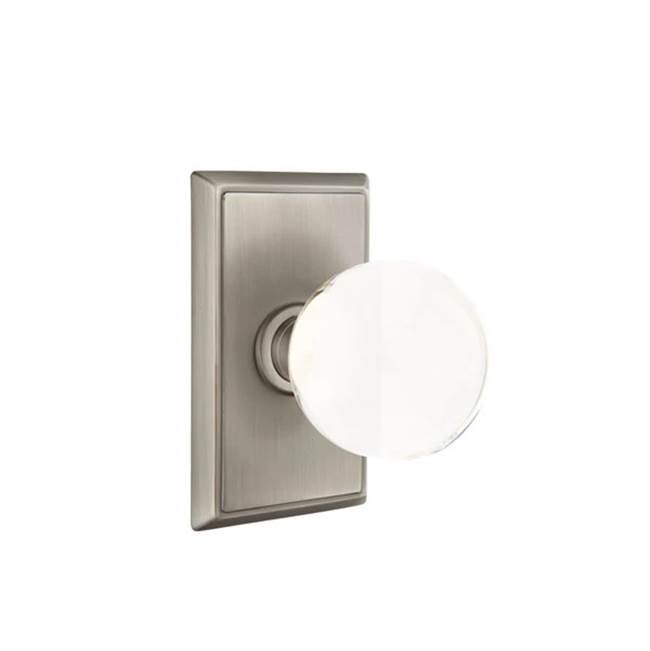 Emtek - Dummy, Rectangular Rosette, Bristol Knob, US15A - Pewter