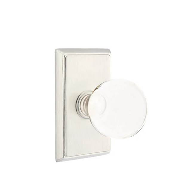 Emtek - Dummy, Rectangular Rosette, Bristol Knob, US15 - Satin Nickel