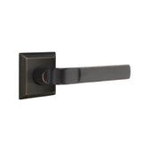 Emtek - Privacy, Quincy Rosette, Aston Lever, RH, US10B - Oil Rubbed Bronze