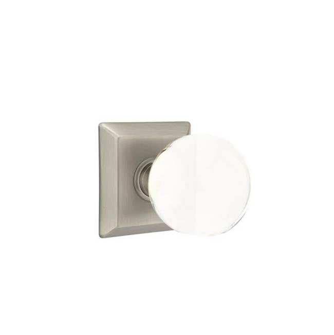 Emtek - Concealed, Passage, Quincy Rosette, Bristol Knob, US15A - Pewter