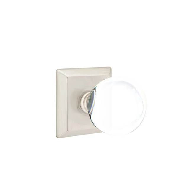 Emtek - Concealed, Privacy, Quincy Rosette, Bristol Knob, US15 - Satin Nickel