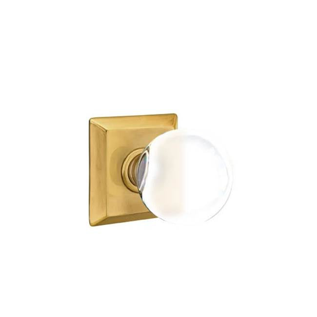 Emtek - Concealed, Privacy, Quincy Rosette, Bristol Knob, US7 - French Antique