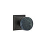 Emtek - Select Passage, Quincy Rosette US19, Conical Stem US19, Green Marble Knob - Flat Black
