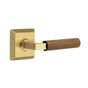 Emtek - Concealed Fastener, Select Passage, Quincy Rosette US7, L-Square Stem US7, Dark Walnut Handle - French Antique