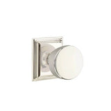 Emtek - Dummy, Wilshire Rosette, Laurent Knob, US14 - Polished Nickel