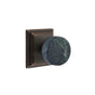 Emtek - Select Dummy, Wilshire Rosette US10B, Conical Stem US10B, Green Marble Knob - Oil Rubbed Bronze