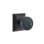 Emtek - Concealed Fastener, Select Passage, Wilshire Rosette US19, Conical Stem US19, Green Marble Knob - Flat Black