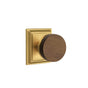 Emtek - Select Dummy, Wilshire Rosette US7, Conical Stem US7, Dark Walnut Knob - French Antique