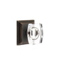 Emtek - Concealed, Passage, Wilshire Rosette, Windsor Crystal Knob, US10B - Oil Rubbed Bronze