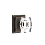 Emtek - Dummy, Wilshire Rosette, Windsor Crystal Knob, US10B - Oil Rubbed Bronze