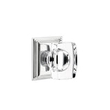 Emtek - Dummy, Wilshire Rosette, Windsor Crystal Knob, US26 - Polished Chrome