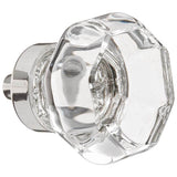 Emtek - Old Town Glass Cabinet Knob, 1-1/4'', US14 - Polished Nickel
