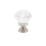 Emtek - Diamond Cabinet Knob, 1-1/4'', US15 - Satin Nickel