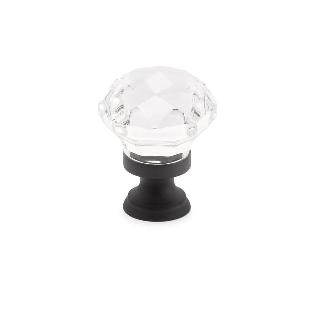 Emtek - Diamond Cabinet Knob, 1-1/4'', US19 - Flat Black