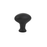 Emtek - Cabinet Knob, Brass Egg, 1'', US19 - Flat Black