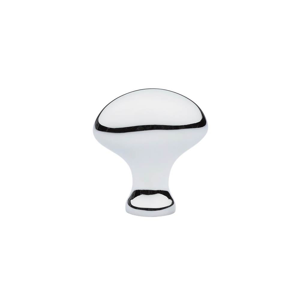 Emtek - Cabinet Knob, Brass Egg, 1-1/4'', US26 - Polished Chrome