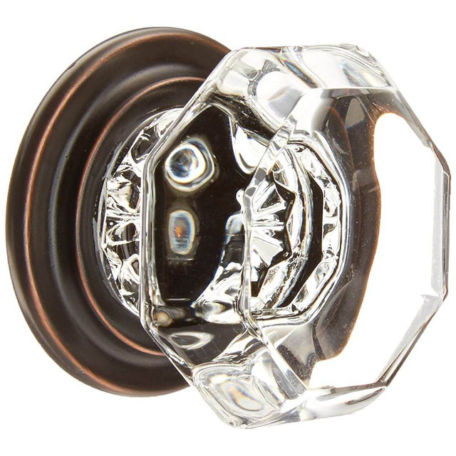 Emtek - Old Town Glass Wardrobe Knob, 1-3/4'', US10B - Oil Rubbed Bronze