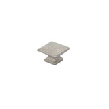 Emtek - Arts and Crafts Square Dimpled Knob, 1'', US15 - Satin Nickel
