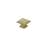 Emtek - Arts and Crafts Square Dimpled Knob, 1'', US4 - Satin Brass