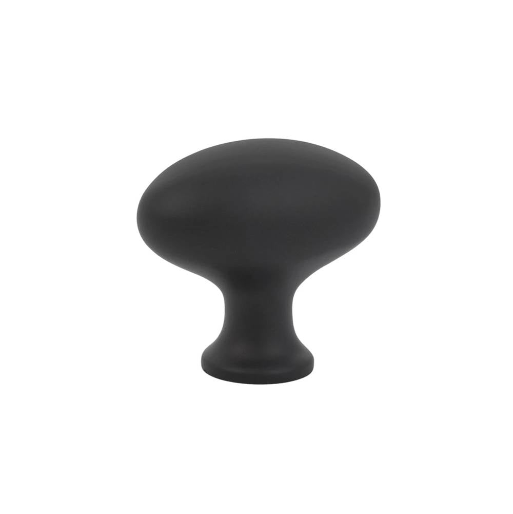 Emtek - Egg Wardrobe Knob, 1-3/4'', US19 - Flat Black