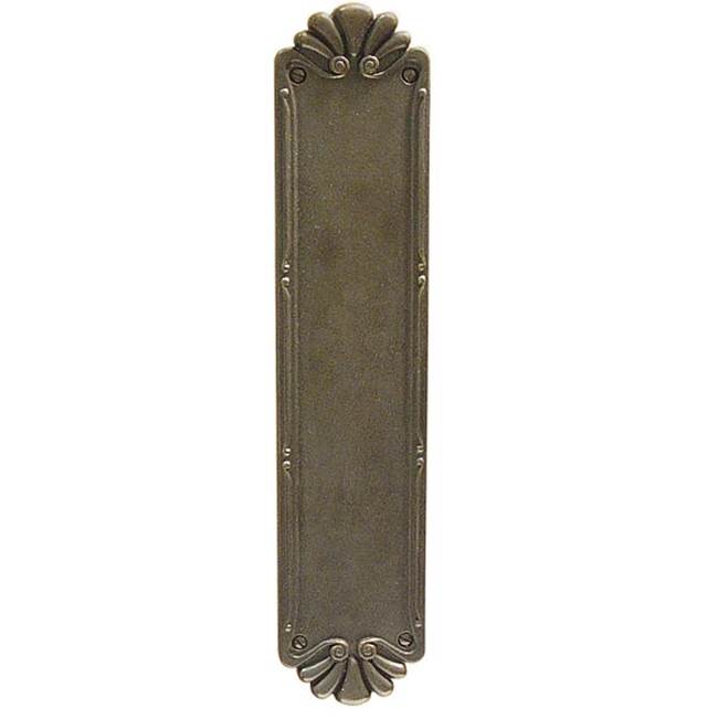 Emtek - Tuscany Petal Push Plate, MB - Medium Bronze Patina