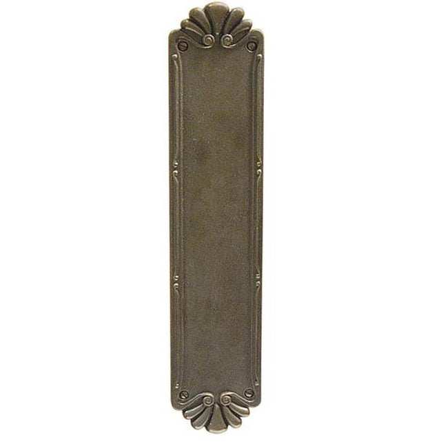 Emtek - Tuscany Petal Push Plate, MB - Medium Bronze Patina