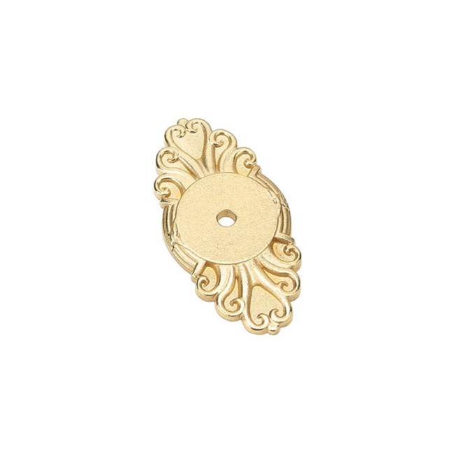 Emtek - Ribbon and Reed Base Plate, for Knob, US3 - Polished Brass