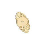 Emtek - Ribbon and Reed Base Plate, for Knob, US3 - Polished Brass