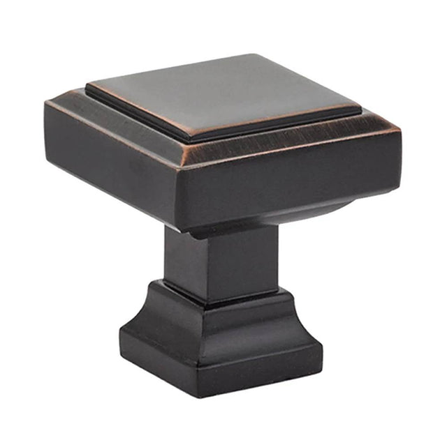 Emtek - Geometric Square Knob, 1-1/4'', US10B - Oil Rubbed Bronze