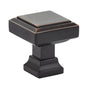 Emtek - Geometric Square Knob, 1-1/4'', US10B - Oil Rubbed Bronze