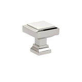 Emtek - Geometric Square Knob, 1-1/4'', US14 - Polished Nickel
