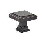 Emtek - Geometric Square Knob, 1-5/8'', US10B - Oil Rubbed Bronze