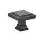 Emtek - Geometric Square Knob, 1-5/8'', US10B - Oil Rubbed Bronze