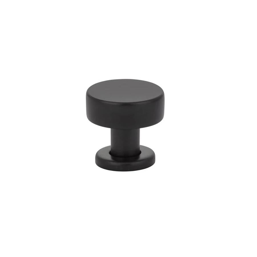 Emtek - Cadet Knob, 1-1/4'', US19 - Flat Black