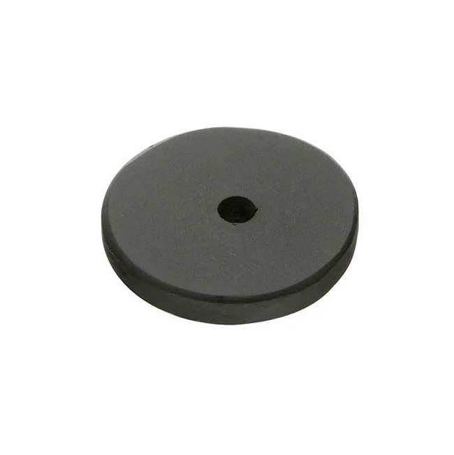 Emtek - Brz Cab Round Back Plate, 1-1/4'', FB - Flat Black Bronze Patina