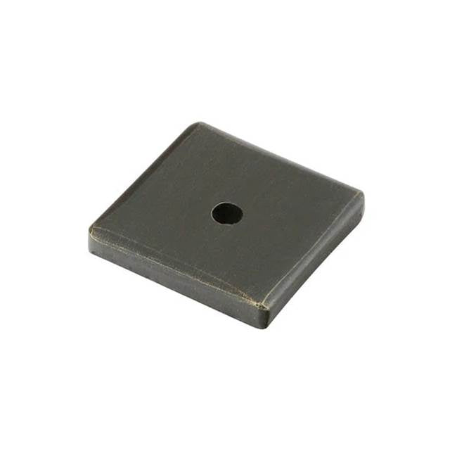 Emtek - Brz Cab Square Back Plate, 1-1/4'', MB - Medium Bronze Patina