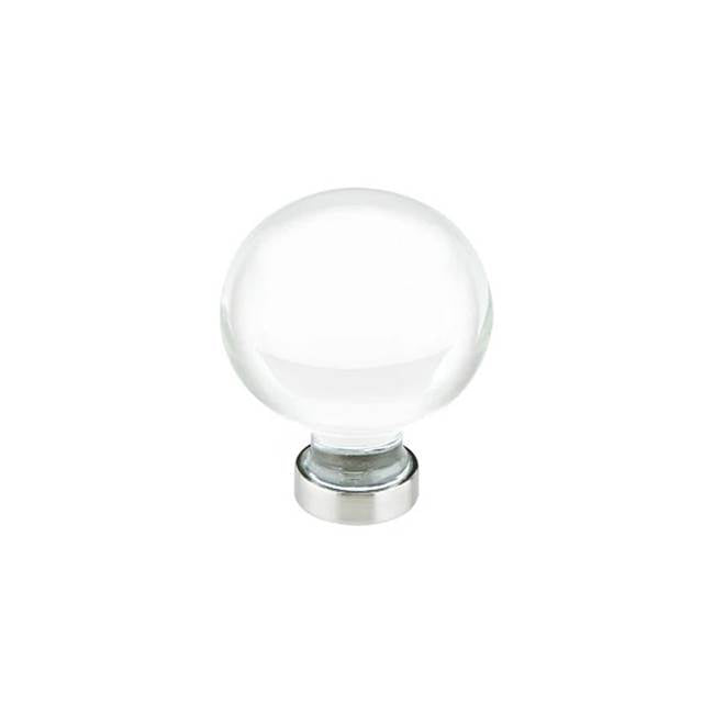 Emtek - Bristol Crystal Knob, 1'', US15 - Satin Nickel