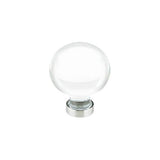 Emtek - Bristol Crystal Knob, 1'', US15 - Satin Nickel
