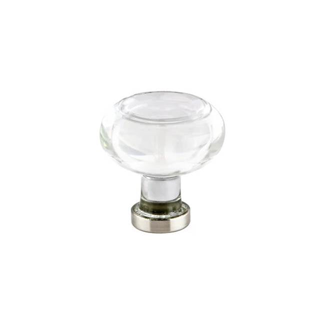 Emtek - Georgetown Crystal Knob, 1-1/4'', US15 - Satin Nickel