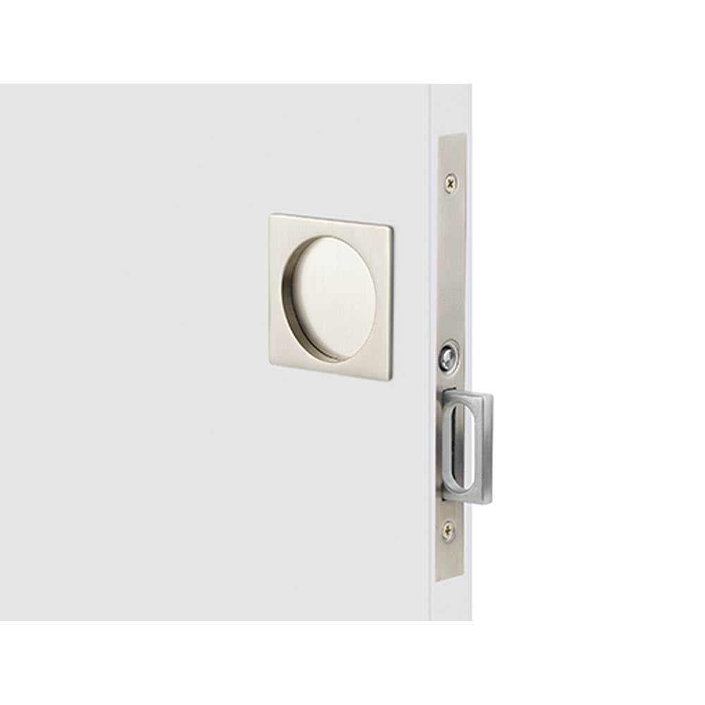 Emtek - Passage, Square Pocket Door Mortise Lock, US15 - Satin Nickel