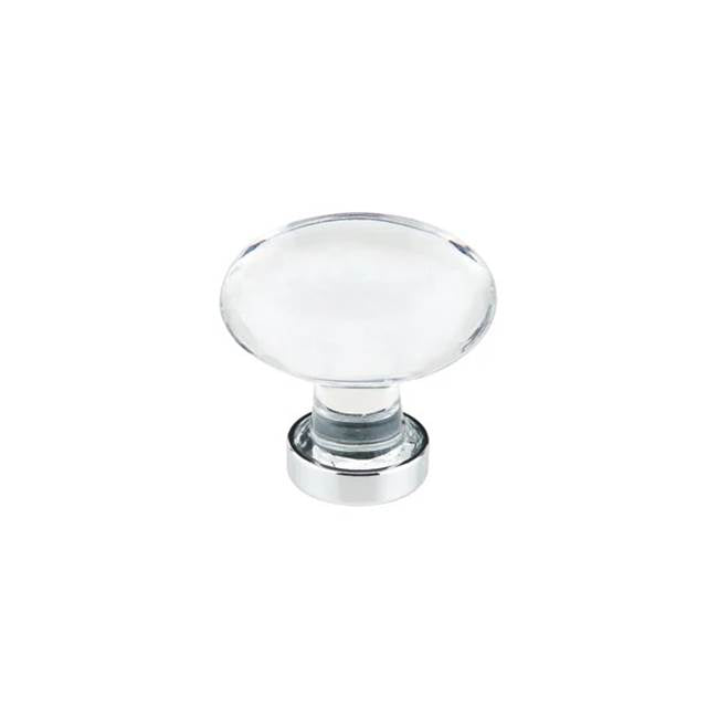 Emtek - Hampton Crystal Knob, 1-1/4'', US26 - Polished Chrome