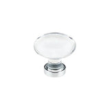 Emtek - Hampton Crystal Knob, 1-1/4'', US26 - Polished Chrome