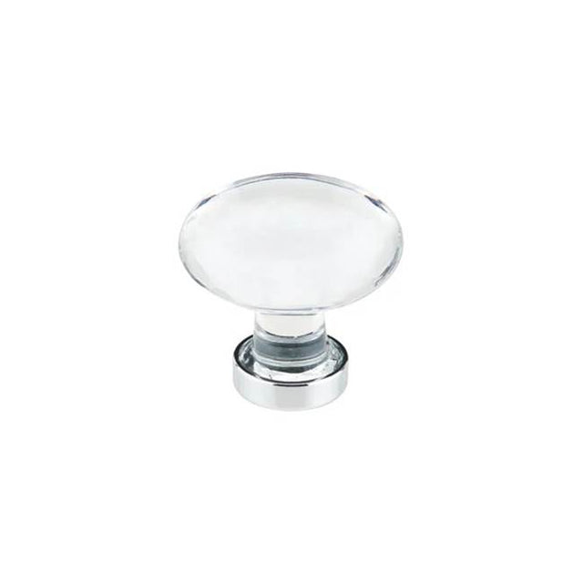 Emtek - Hampton Crystal Knob, 1-1/4'', US26 - Polished Chrome