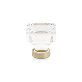 Emtek - Lido Crystal Knob, 1-3/8'', US4 - Satin Brass