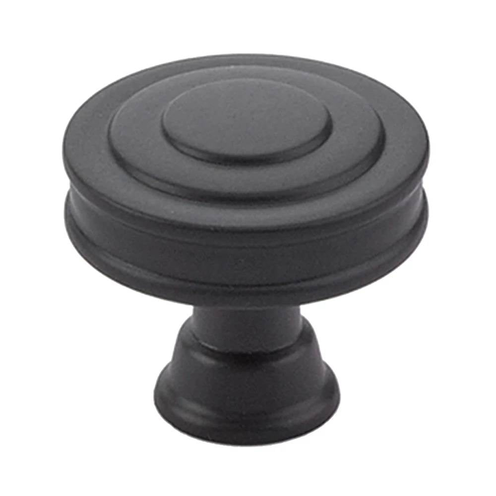 Emtek - Glendon Knob, Cabinet, 1-5/8'', US19 - Flat Black