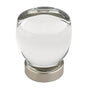 Emtek - Juneau Crystal Knob, Cabinet, 1-1/8'', US15 - Satin Nickel