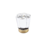 Emtek - Forza Crystal Knob, Cabinet, 1-1/4'', US4 - Satin Brass