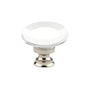 Emtek - Providence Crystal Knob, Cabinet, 1-3/8'', US15 - Satin Nickel